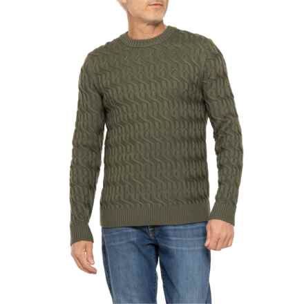 Icebreaker Cable Knit Crew Sweater - Merino Wool in Loden