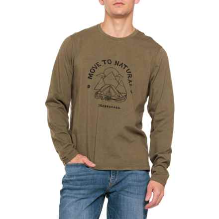 Icebreaker Central Classic Canopy Camper T-Shirt - Merino Wool, Long Sleeve in Loden