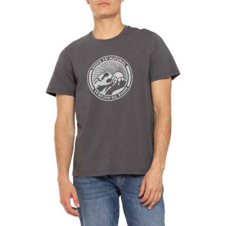 Icebreaker Central Classic Mountain T-shirt - Short Sleeve in Monsoon