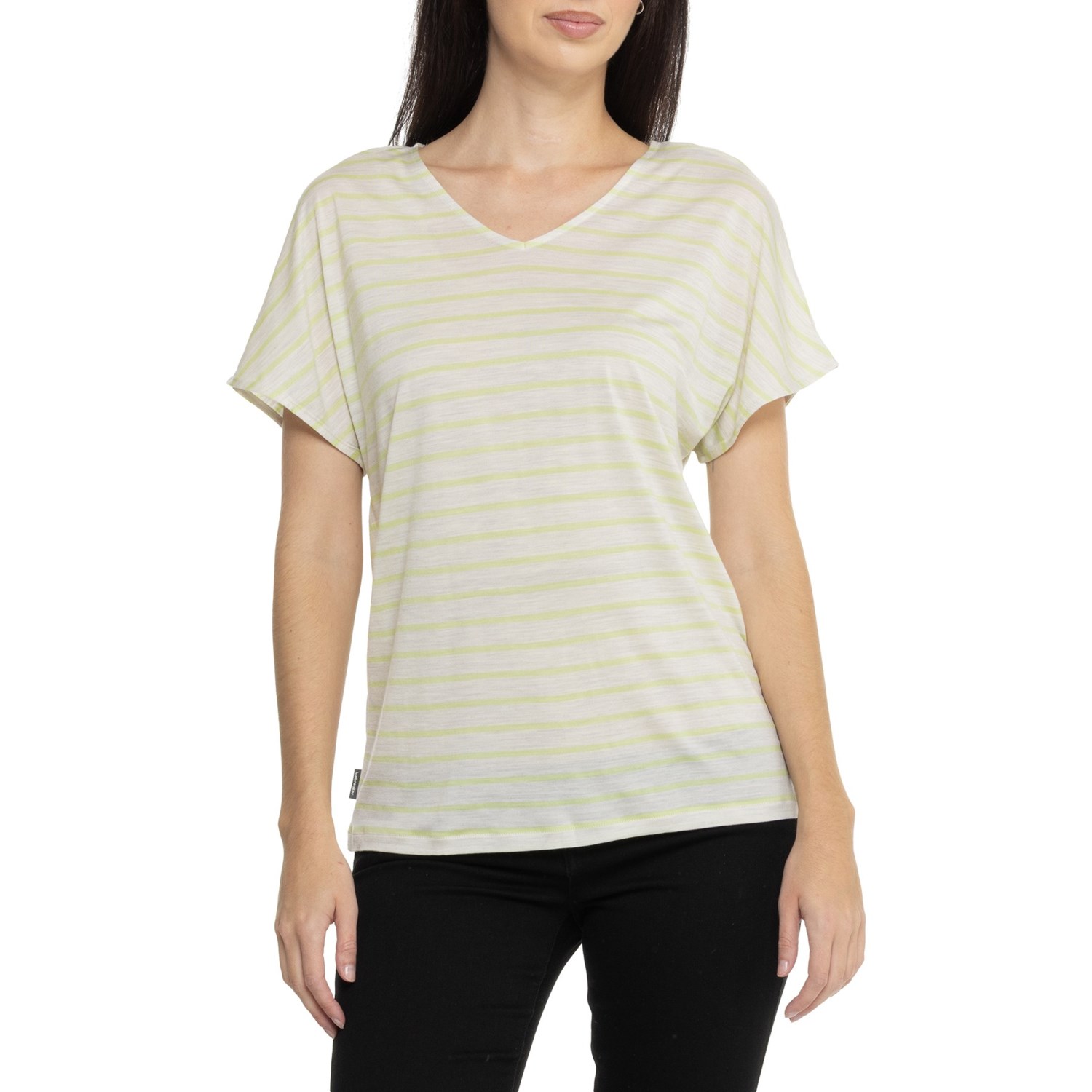 トップス Icebreaker REVERSIBLE TOP STRIPE Merino Blend Drayden Reversible Top - Icebreaker (US)