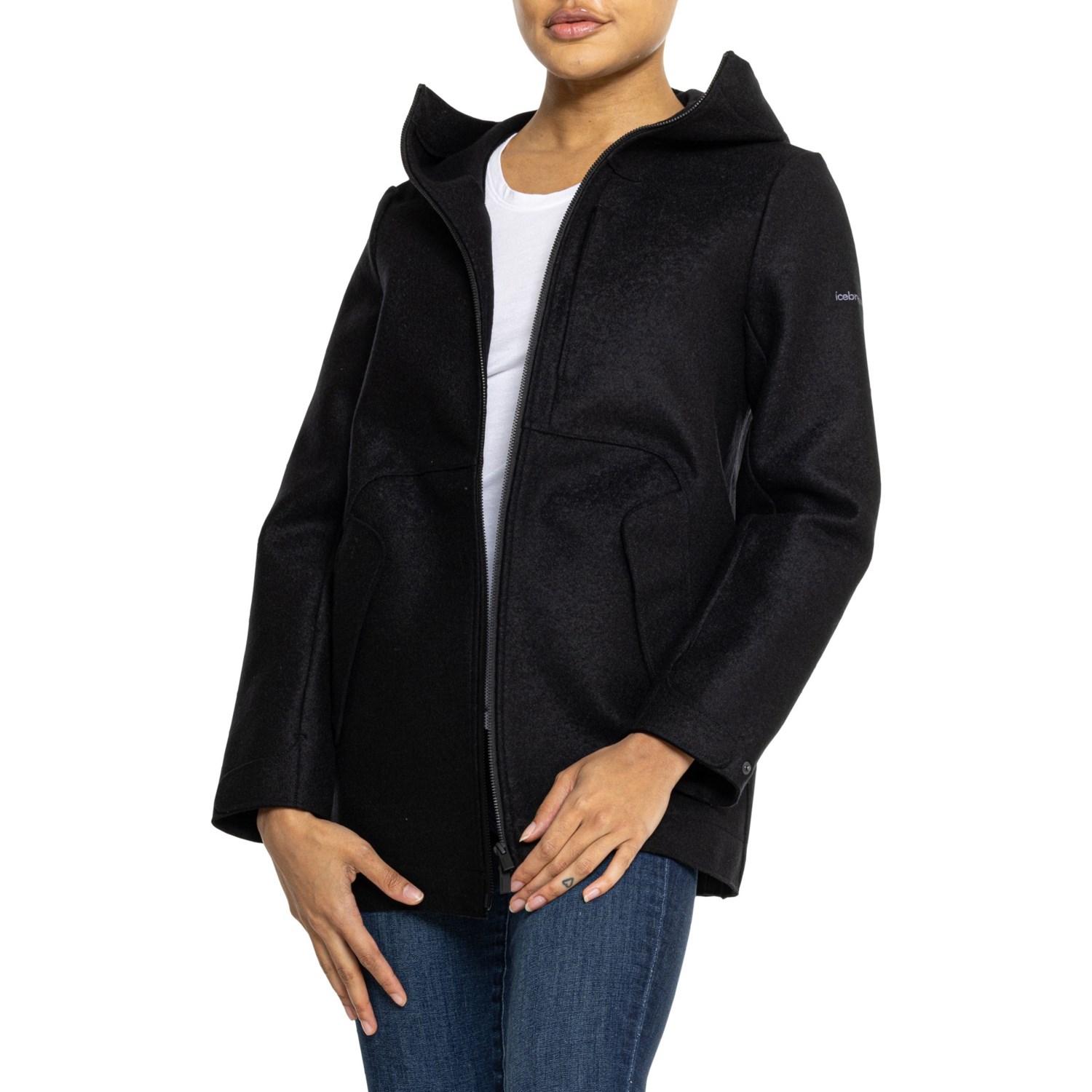 Icebreaker Felted Hooded Jacket - Merino Wool - Save 64%