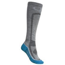 Icebreaker GT Ski Lite Socks - 2-Pack, Merino Wool, Over-the-Calf (For Women) in Silver/Bone/Belize - Closeouts