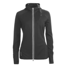 Icebreaker GT260 Quantum Hooded Shirt - Merino Wool, Full Zip, Long Sleeve (For Women) in Black - Closeouts