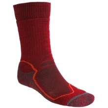 Icebreaker Hike + Mid Crew Socks - Merino Wool (For Men) in Mars/Cajun - 2nds
