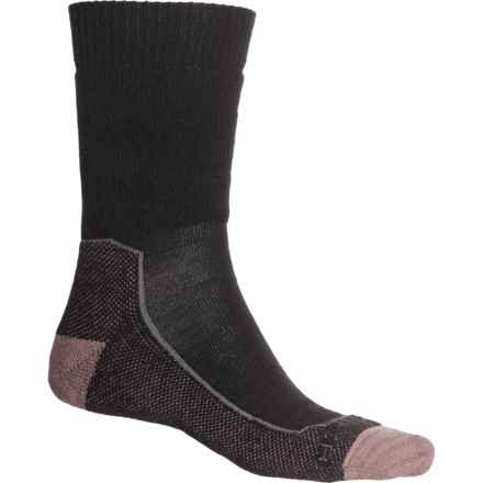 Icebreaker Hike Medium Hiking Socks - Merino Wool, Crew (For Men) in Blk/Mink/Msn