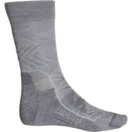 Icebreaker Light Cushion Hiking Socks - Merino Wool, Crew (For Men) in Blizzard Hthr