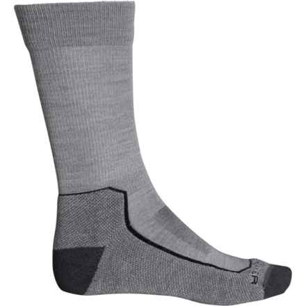 Icebreaker Light Cushion Hiking Socks - Merino Wool, Crew (For Men) in Blizzard Hthr