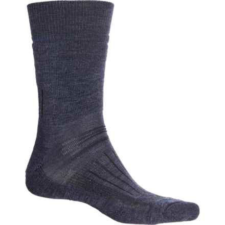 Icebreaker Medium Cushion Hiking Socks - Merino Wool, Crew (For Men) in Fathom Hthr/Sea Blue