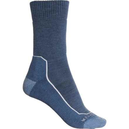 Icebreaker Medium Cushion Hiking Socks - Merino Wool, Crew (For Women) in Dawn/Snow/Kyanite