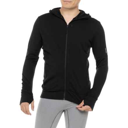 Icebreaker Merino 260 Quantum IV Hoodie - Merino Wool, Full Zip in Black