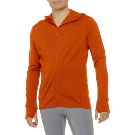 Icebreaker Merino 260 Quantum IV Hoodie - Merino Wool, Full Zip in Molten