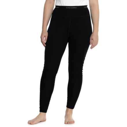 Icebreaker MerinoFine Base Layer Leggings - Merino Wool in Black