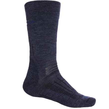 Icebreaker Midweight Hiking Socks - Merino Wool, Crew (For Men) in Fathom Hthr/Sea Blue