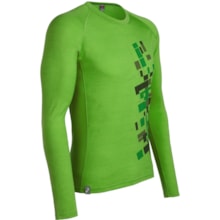 Icebreaker Oasis Print Base Layer Top - Lightweight, Merino Wool, Long Sleeve (For Men) in Intersect Turf - Closeouts