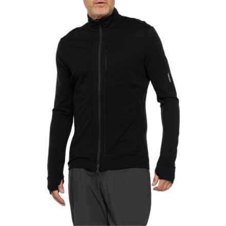 Icebreaker Quantum III Jacket - Merino Wool, Full Zip in Black