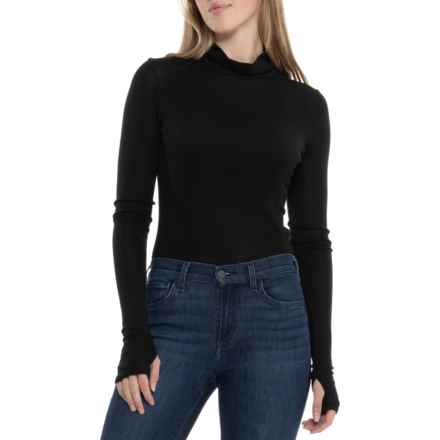 Icebreaker Queens High Neck Bodysuit - Merino Wool, Long Sleeve in Black