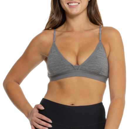 Icebreaker Siren Bra - Merino Wool in Gritstone 013