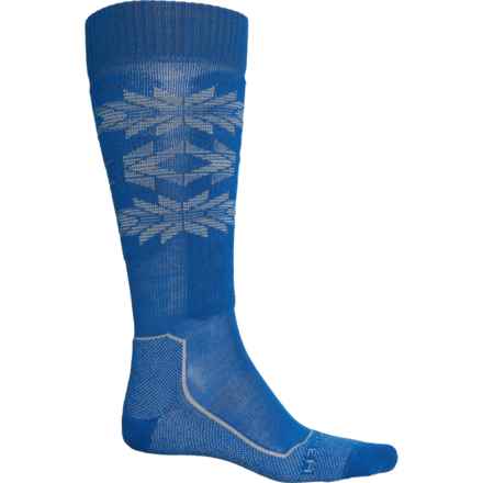 Icebreaker Ski+ Light Ski Heritage Socks - Merino Wool, Over the Calf (For Men) in Lazurite/Ether
