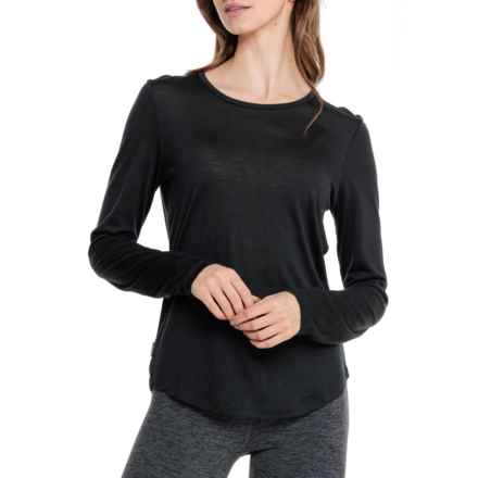 Icebreaker Sphere II T-Shirt - Merino Wool, Long Sleeve in Black