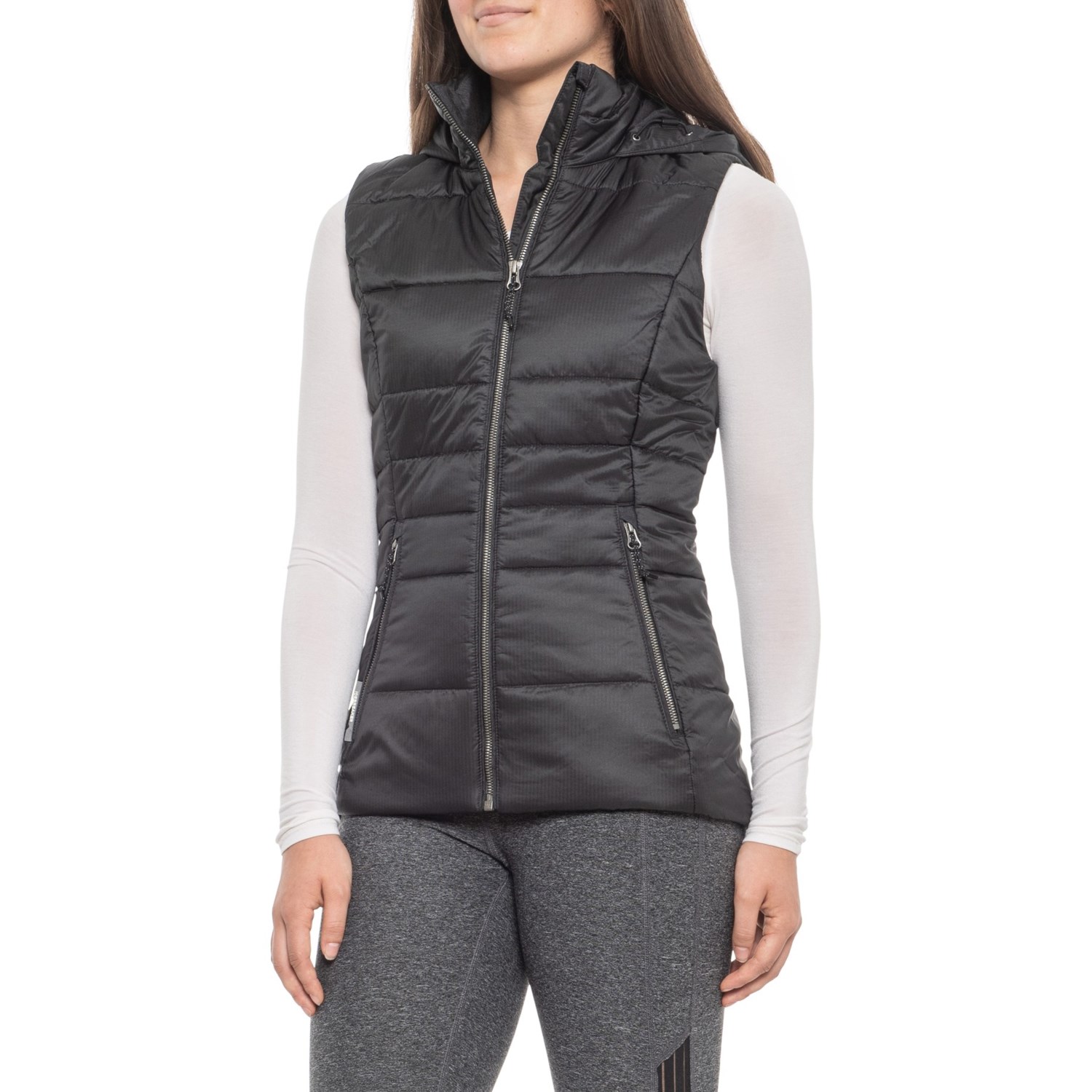 insulated vest with hood