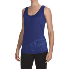 Icebreaker Superfine 150 Retreat Print Tank Top - Merino Wool (For Women) in Cosmic/Butterfly - Closeouts