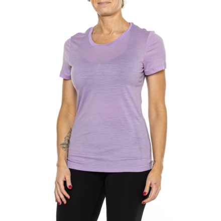 Icebreaker Tech Lite II T-Shirt - Merino Wool, Short Sleeve in Purple Gaze