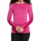 Icebreaker ZoneKnit 260 Base Layer Top - Long Sleeve in Tempo/Electron Pink/Cb