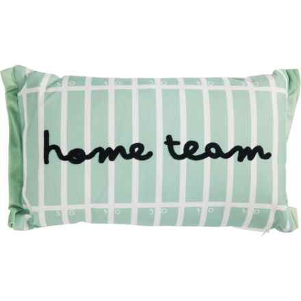 iDesign Tony Home Team Throw Pillow - 12x20” in Green Multi