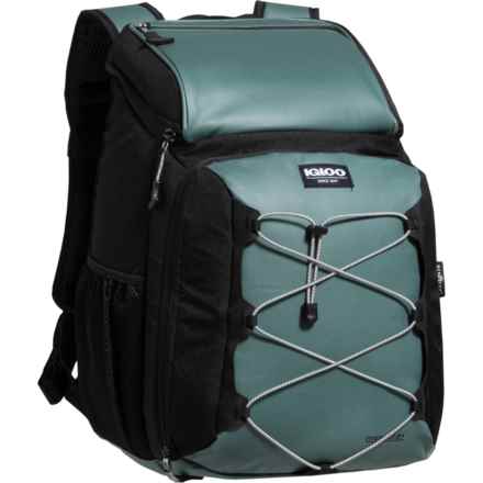 Igloo MaxCold®+ Voyager 30-Can Backpack Cooler - Black-Spruce in Black/Spruce