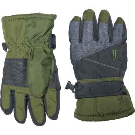 Igloos Contrast Stitch Ski Gloves - Waterproof, Insulated (For Kids) in Rifle