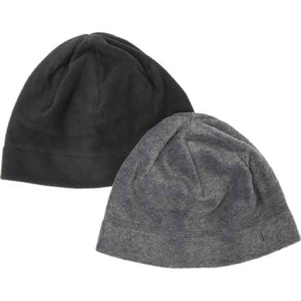 Igloos Core Microfleece Beanie - 2-Pack (For Big Boys) in Black/Gray