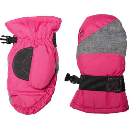 Igloos Dobby Ski Mittens - Waterproof, Insulated (For Kids) in Magenta