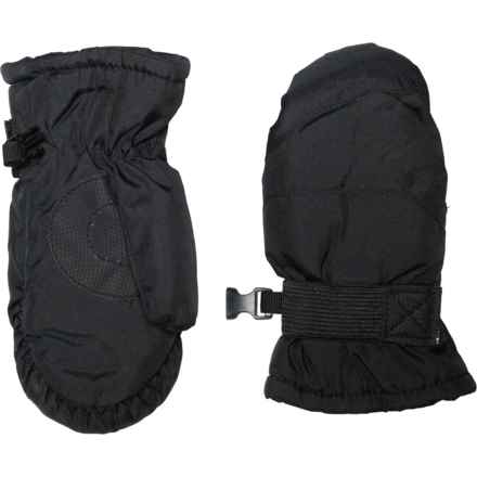 Igloos Dobby Ski Mittens - Waterproof, Insulated (For Little Boys) in Black