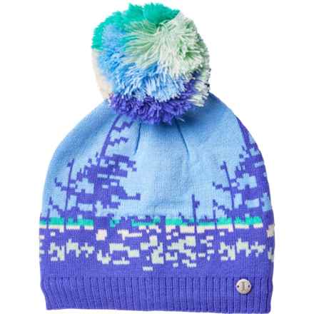 Igloos Landscape Jacquard Beanie (For Big Girls) in Asst Blue