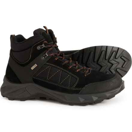 IMAC Made in Italy Lace-Up Outdoor Boots - Waterproof, Leather (For Men) in Black Orange