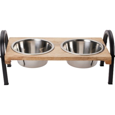 Indipets Contemporary Wooden Diner - 1 Quart