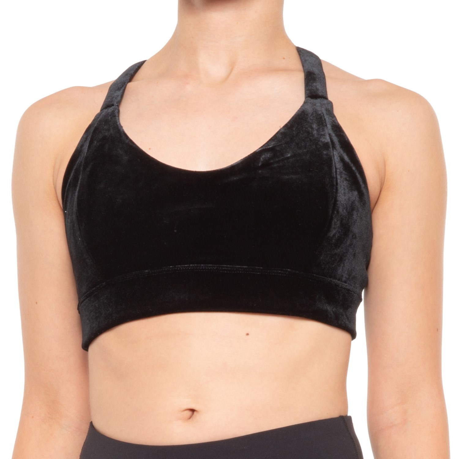 velvet sports bra
