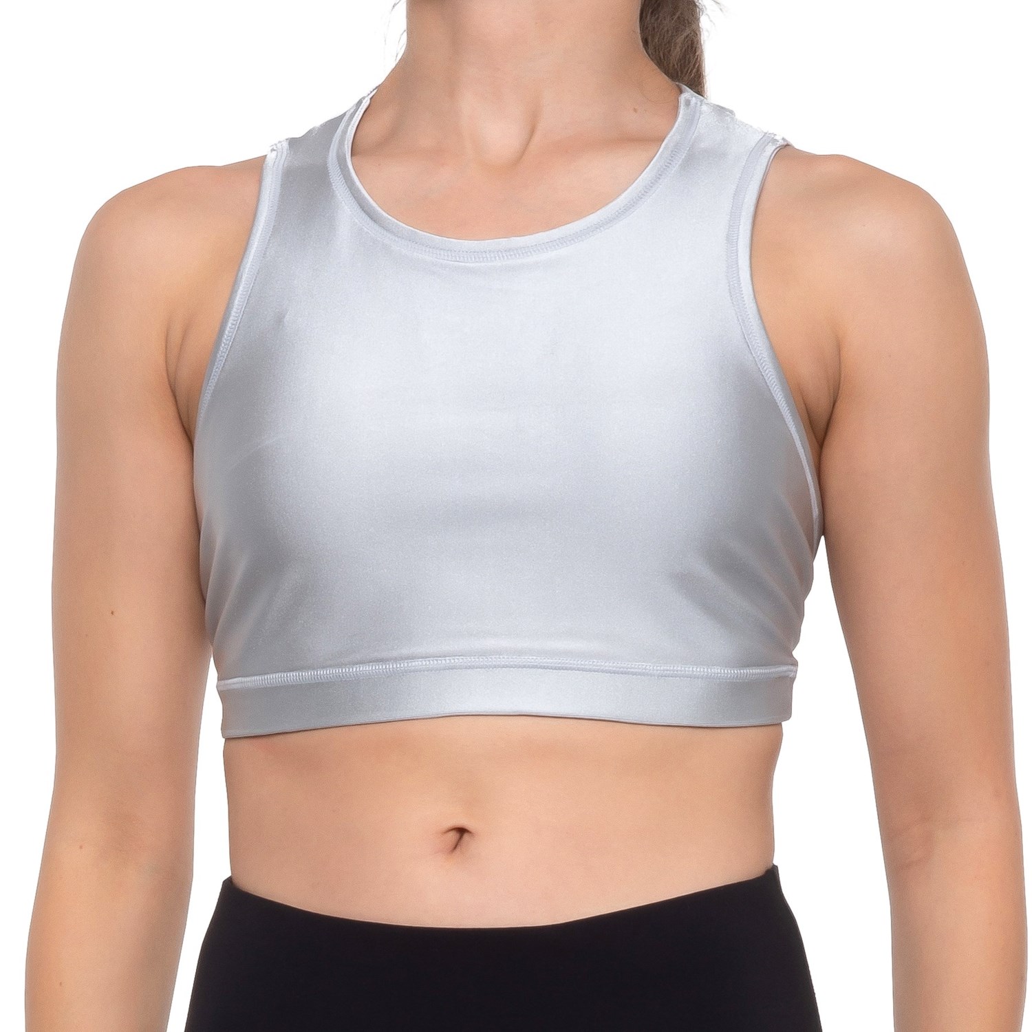 women's high neck sports bra