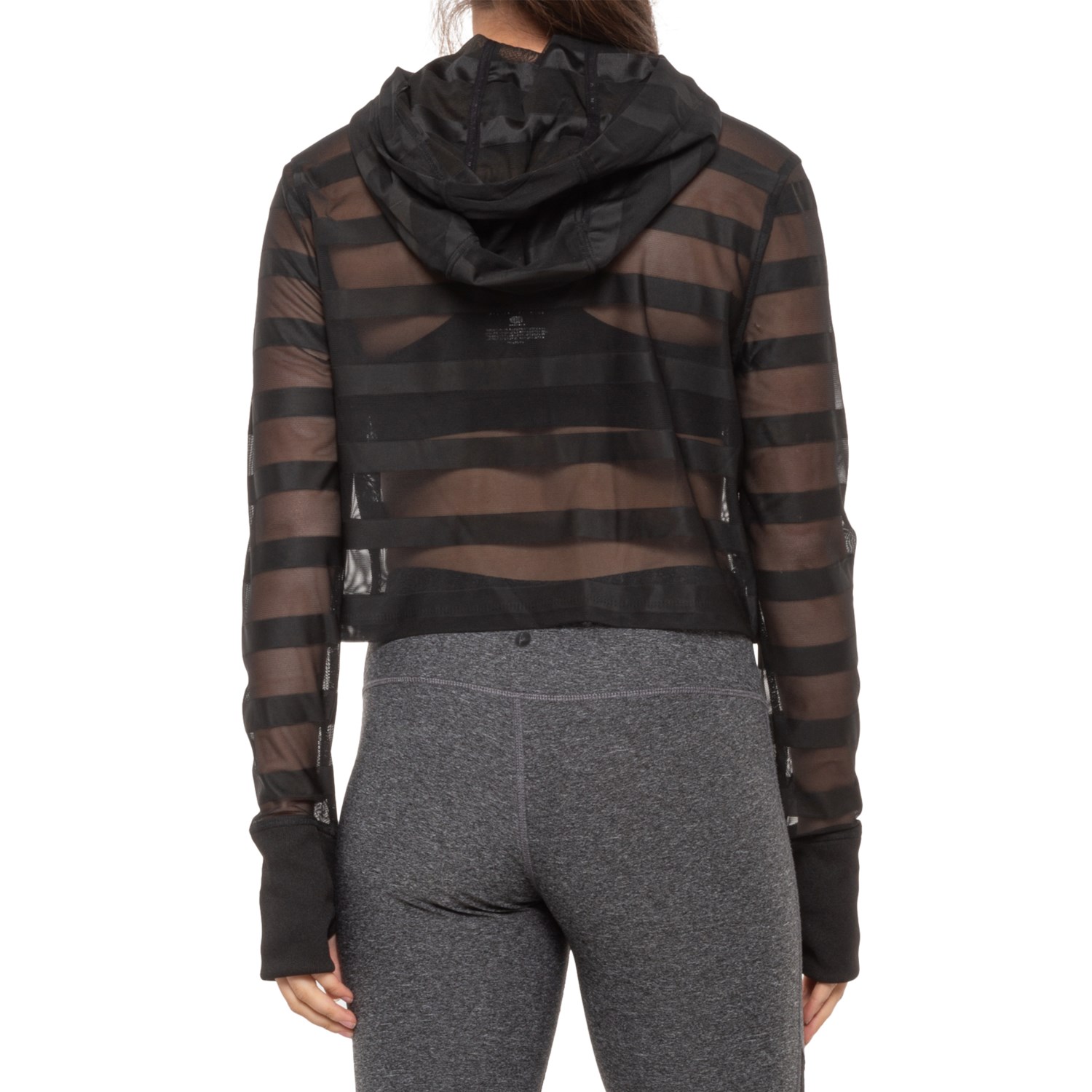 active cropped hoodie