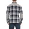 533YV_2 Industry Supply Co Grey Mix Navy Flannel Woven Shirt - Long Sleeve (For Men)