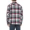 533YR_2 Industry Supply Co Red Check Flannel Woven Shirt - Long Sleeve (For Men)