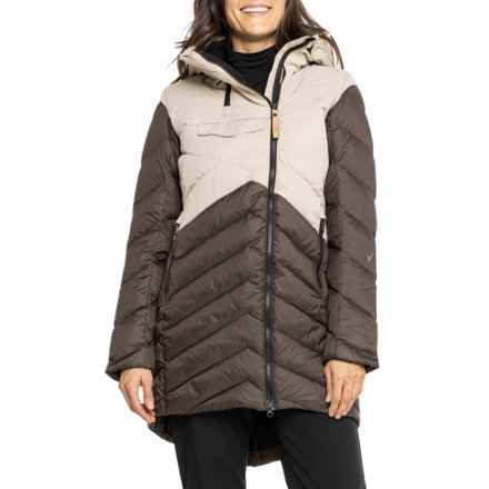 Indyeva Ayaba Mix II Down Jacket - Waterproof, 700 Fill Power in Cord/Night Owl Cb