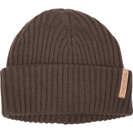 Indyeva Barett Beanie - Merino Wool in Mocha