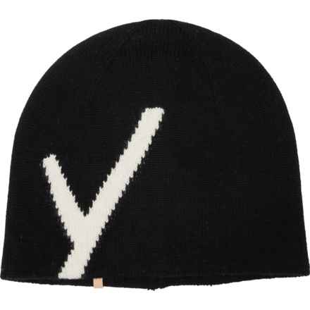 Indyeva Beanie - Merino Wool in Black/Ecume Cb