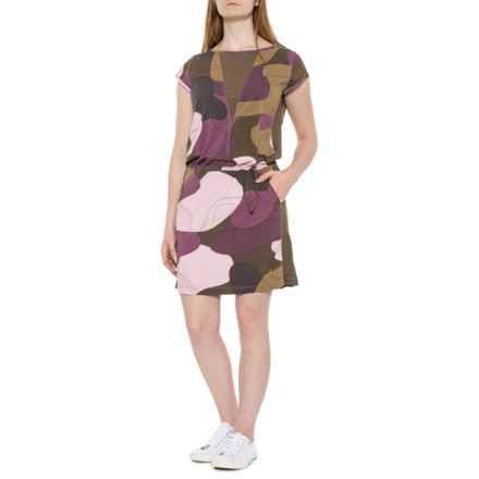 Indyeva Laco III Dress - Short Sleeve in Pebble Topo Print