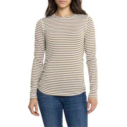 Indyeva Milgin III Shirt - Long Sleeve in Baileys/Winter Cloud Stripe