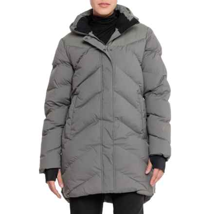 Indyeva Solukko Heavyweight Mid-Length Puffer Jacket - Insulated in Ivy