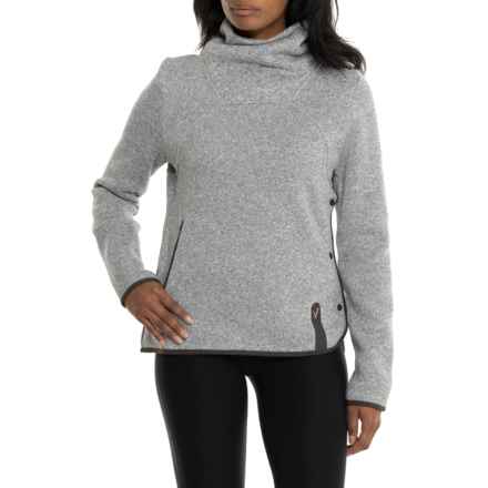 Indyeva Toga Funnel Neck Sweater in Grey H