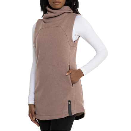 Indyeva Toga Knit Shirt - Sleeveless in Sepia Rose
