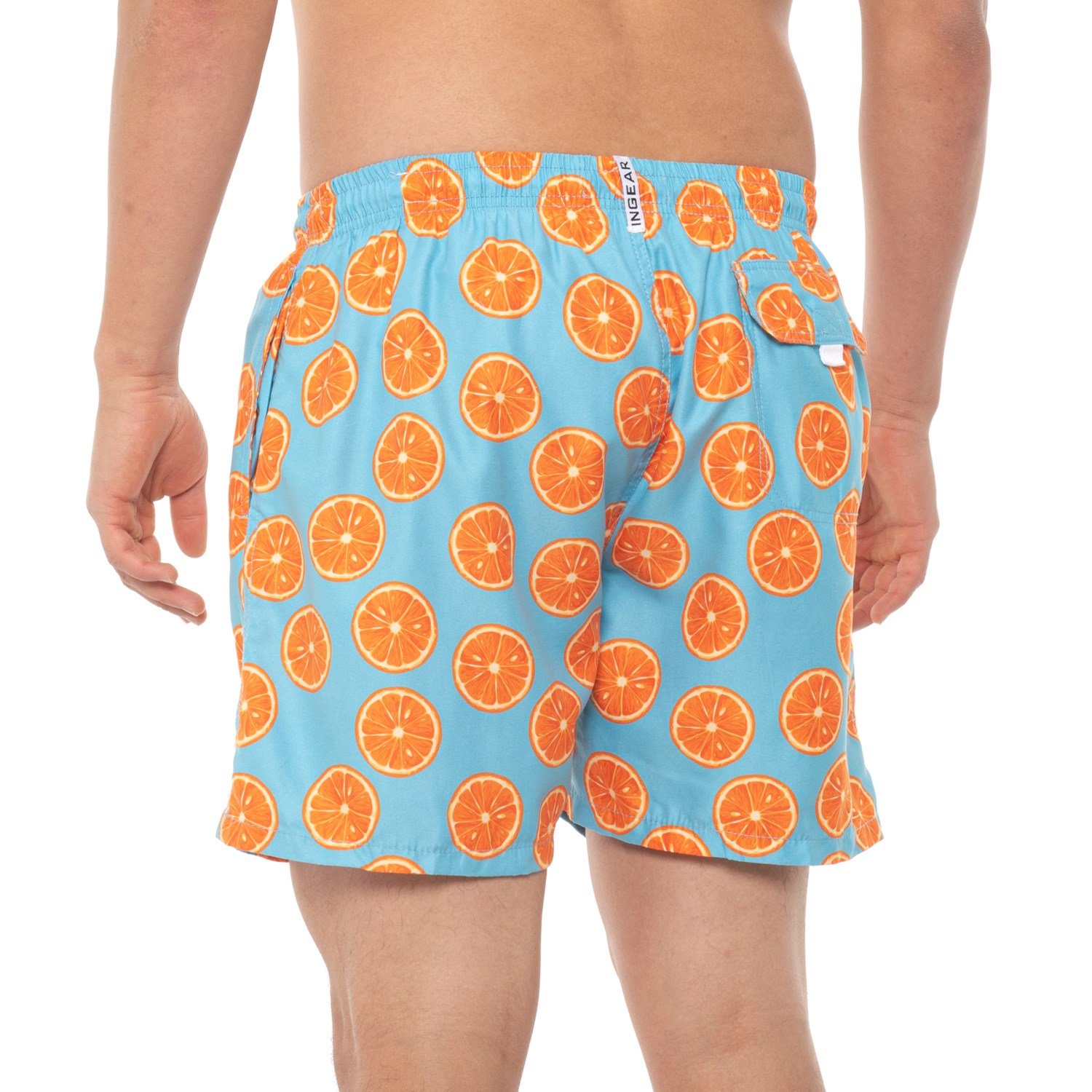 Ingear Orange Slice Print Swim Trunks (For Men) Save 44